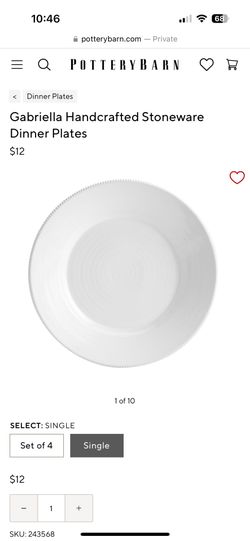 Pottery Barn Gabriella Plates