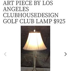 Clubhouse Design Los Angeles Extremely Rare Golf Club Floor Lamp