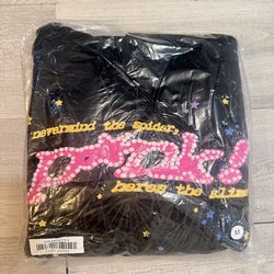 Sp5der P*NK Hoodie Black - M