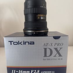 Tokina 11-16 mm Lens 