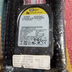 WD VelociRaptor 74GB 10K RPM SATA 2.5 in 3.5 IcePack WD740HLFS HDD factory Refurbished