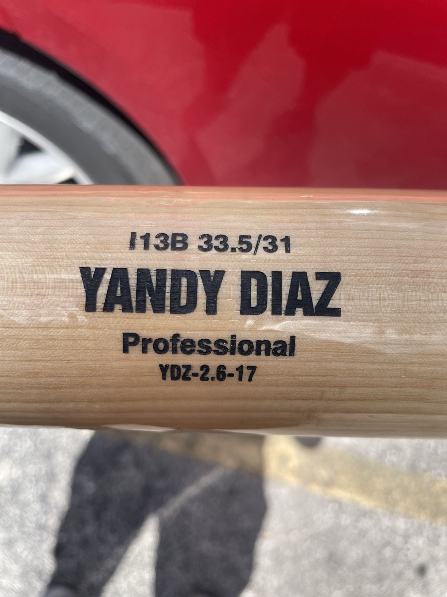 Yandy Diaz Game Used Bat.