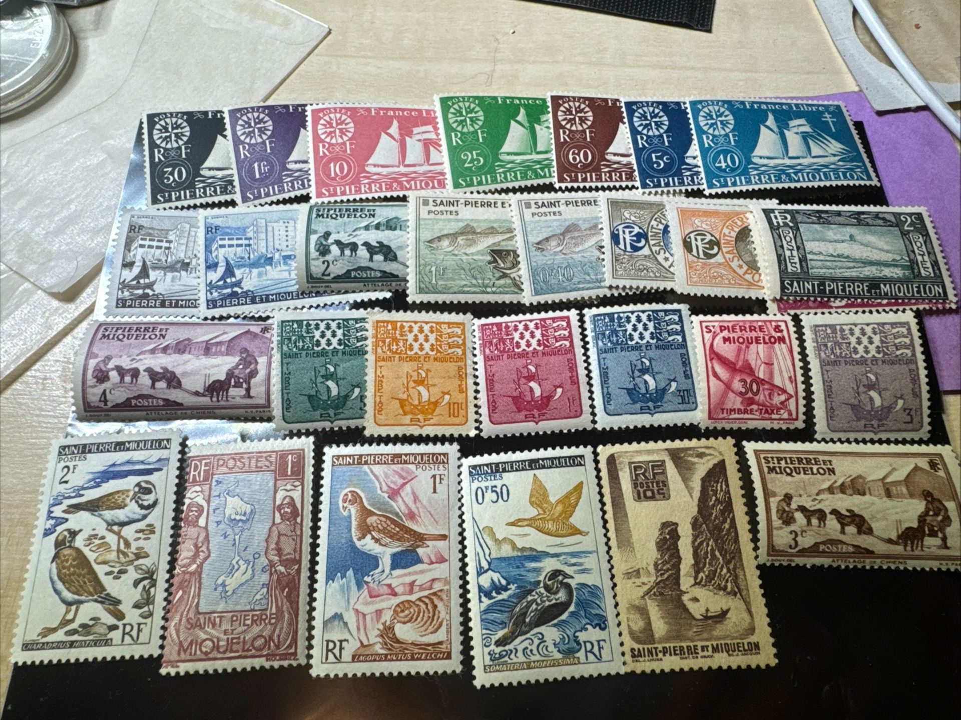 St Pierre Miquelon 1(contact info removed) 29 Stamps