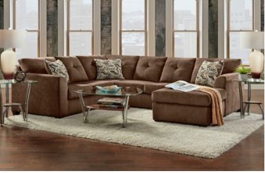 New large Chocolate Sectional Sofa