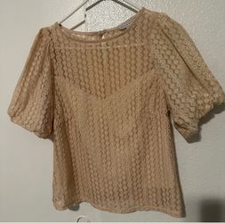 Blusa de encaje para mujer talla M