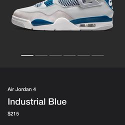 Air Jordan 4 Industrial Blue 9.5