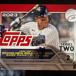 🔥 2023 Topps Baseball Retail Mega Box (Series 2) — Factory Sealed | 256 Cards | Golden Mirror Chase 🔥