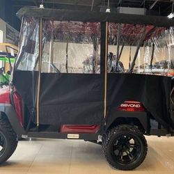 Golf Cart Enclosure Custom EZGO Club Car 2 4 6 8 Passenger Black