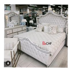 Queen / California King / Eastern King Size Bed Frame  (Mattress Sold Separately )