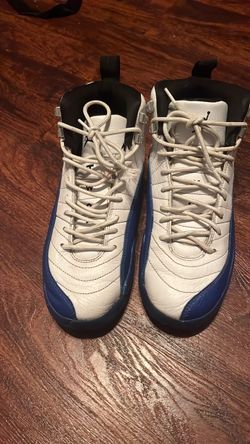 Air Jordan 12 Retro White Blue Sneakers