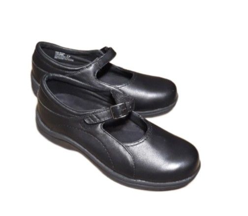P.W. Minor Park Avenue Orthopedic Mary Janes - Women's Size 8W Black Leather Shoes