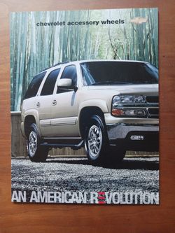 Chevrolet Accessory Wheels Dealer Showroom Sales Brochure 