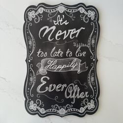 Chalkboard Wedding Sign 