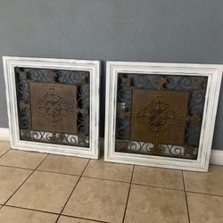 Wall Art. Metal Decoración, Vintage Style 