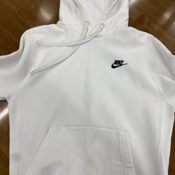 S white Nike sweatshirt