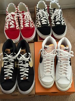 2 Nike Blazers Mid and 2 Vans all for $200 total-  Size 11s