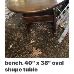 Amish Made Table That Turns Into Chair 