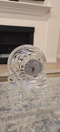 Brand New Lenox Crystal Snail Shape Clock