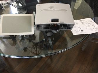 PROJECTOR WITH 6 INWALL SPEAKERS, YAMAHA Receiver and 5 disc Panasonic player
