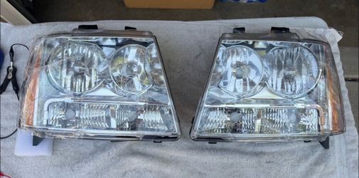 07-14 Chevy Tahoe Chrome Amber Reflector Headlights
