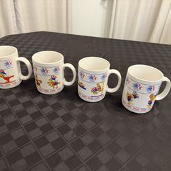 Set Of 4 Mugs From 1984 LA Olympics