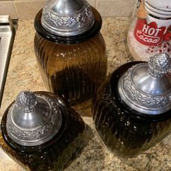 Glass Canisters From Z Gallery Set Of 3
