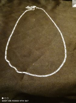 925 Italy Sterling Silver Figaro Chain (#243)