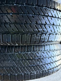 LT225/75R16 10 ply  2 used tires  Bridgestone Dueler LTH