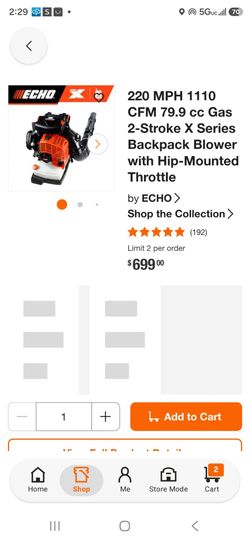 Echo X Series Gas Backpack Blower new in box $600 Each One Price FIRM// Nueva PRECIO FIRME Cada Una $600