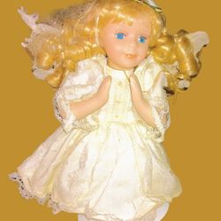 Vintage Porcelain Angel Doll 