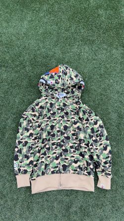 Green Bape Full Zip Up Hoodie