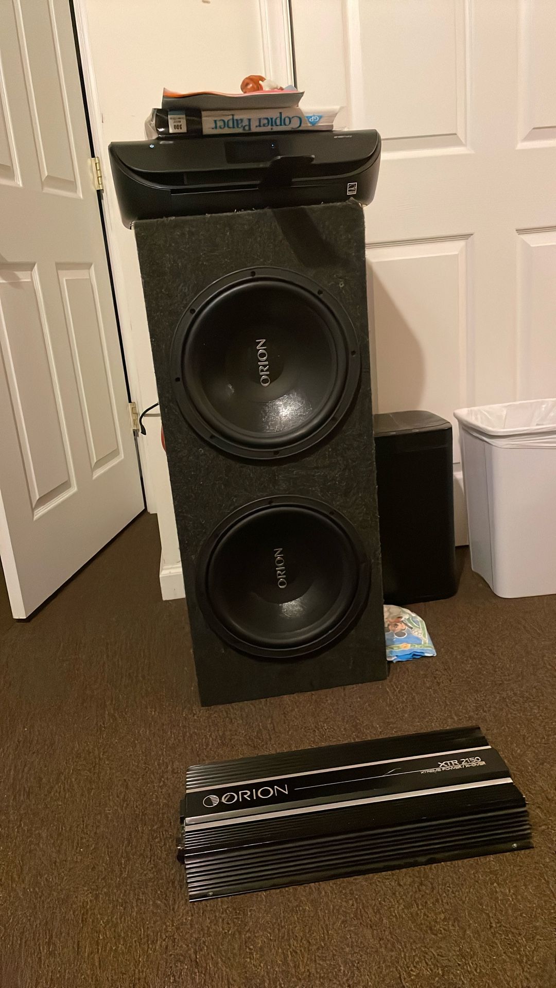 (2) 12 Inch Orion XTR Pro /Amp & Cap