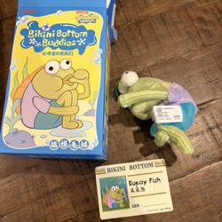 Pop Mart SpongeBob Squarepants Bikini Bottom Buddies Whimsical Dopey Fish Plush