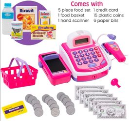 Kids Toy Cash Register Play Set