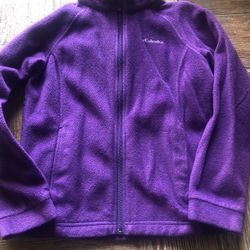 Columbia Girls Size Medium Fleece Zip Up