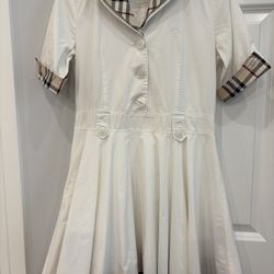 Burberry White Dress