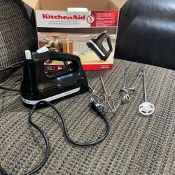 Handheld Kitchenaid Mixer.