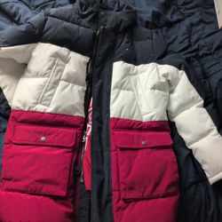 Large Tommy Hilfiger Men's Arctic Cloth Heavyweight Performance Parka jacket. 