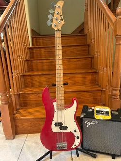 Cort Vintage Precision Bass w/ Fender Rumble 15 Bass Amp (Brand New)