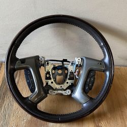 2013 GMC OEM Steering Wheel Driver Black 