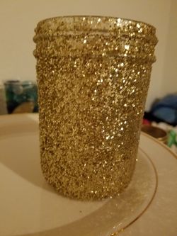 Gold glitter votives 19 count
