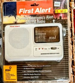 First Alert Portable AM/FM Weather Alert Radio