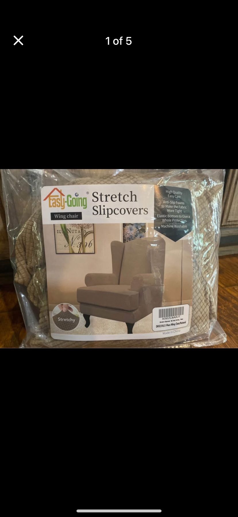 Easy-Going Stretch Wingback Chair Sofa Slipcover