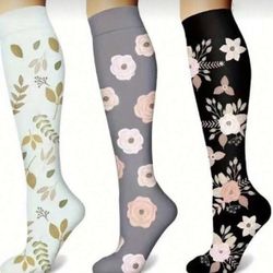 Flower Socks 3 Pairs 