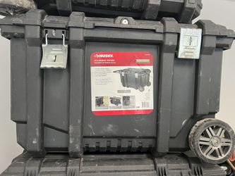 HUSKY 37 IN. ROLLING TOOL BOX UTILITY CART BLACK T