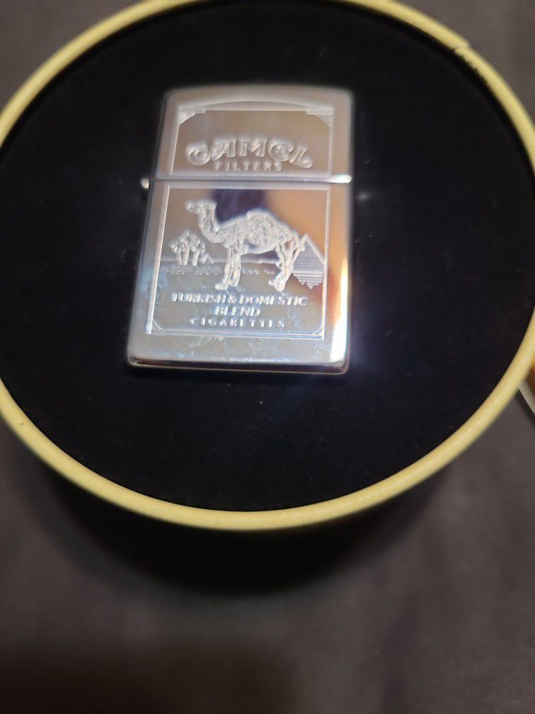 Double Sided Camel Zippo and Tin. 