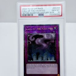 2024 YU-GI-OH! RA03-QUARTER CENTURY BONANZA #EN108 CALL OF THE HAUNTED PSA 10