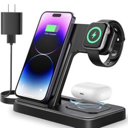 Brand New Wireless 3 In 1 Charger