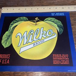 3 Wilko Brand Crate Label Art 