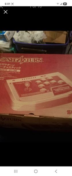 Sega Saturn Virtua Stick HSS-0136 japan box with manual Complete in Box With Manual